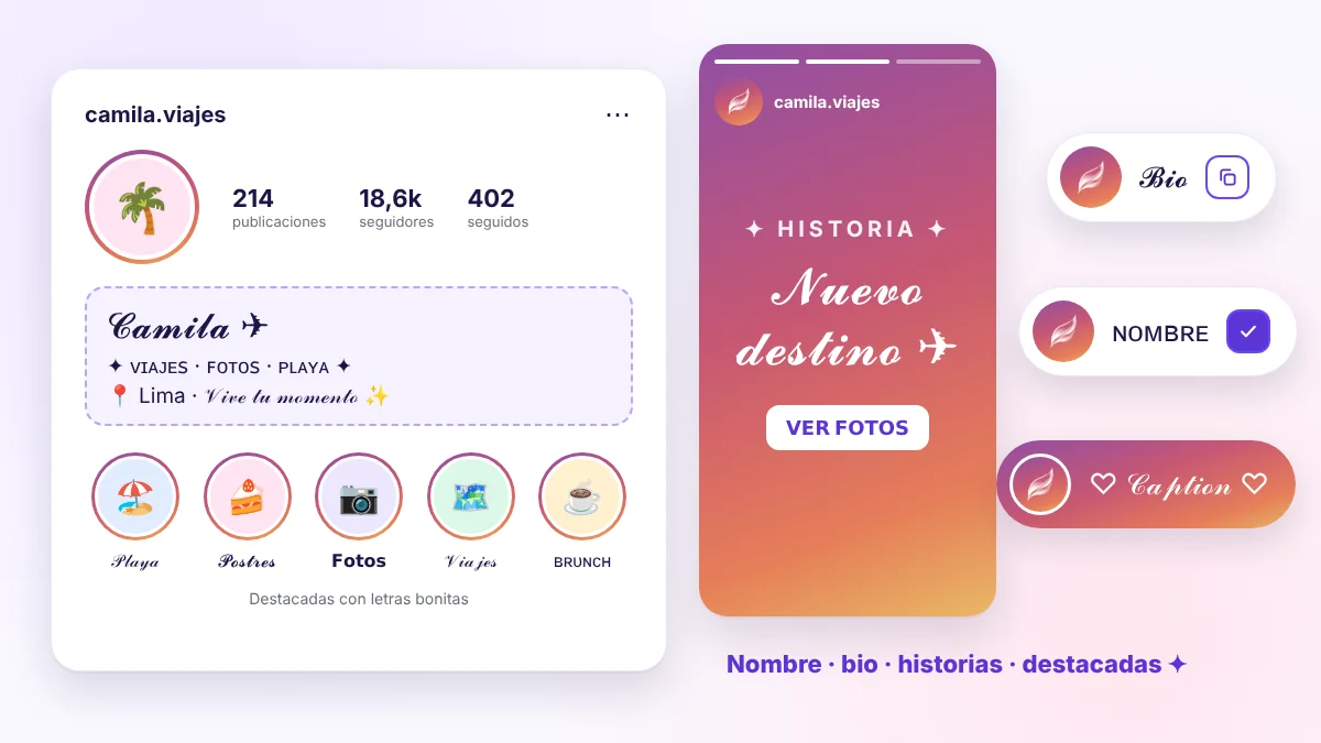 Letras para Instagram para copiar y pegar